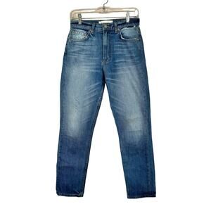 Reformation Julia Jean Straight Leg Medium Wash Denim 26